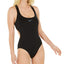 Nike Onyx Flash Metallic Cut-out One-piece Swimsuit Black