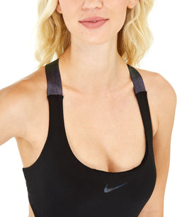 Nike Onyx Flash Metallic Cut-out One-piece Swimsuit Black thumbnail 3