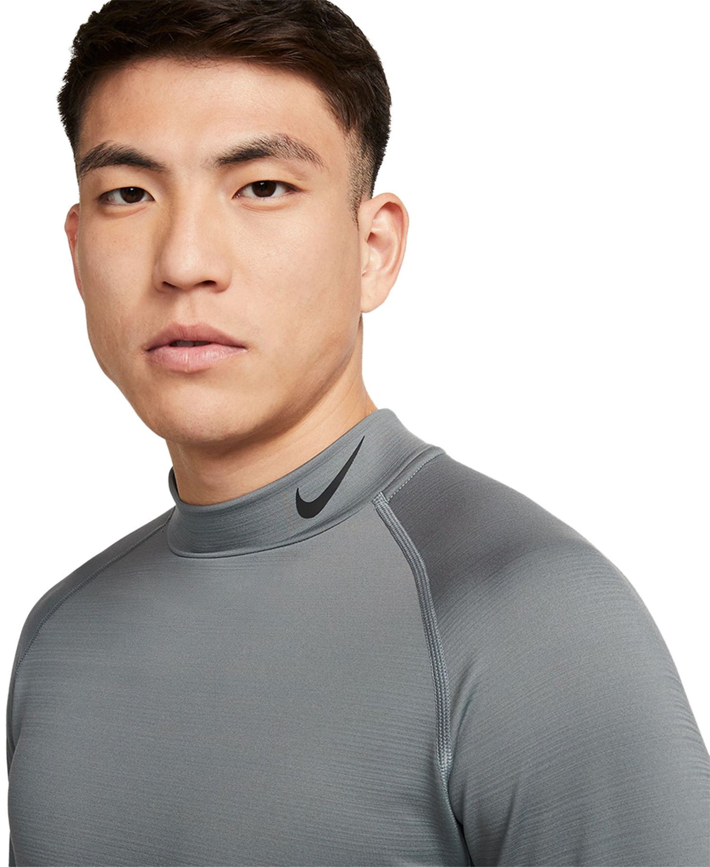 Nike Pro Slim-Fit Dri-FIT Mock Neck Long-Sleeve Fitness Shirt