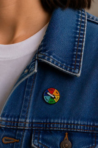 Not This Gay Spinner Enamel Pin
