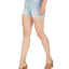 Numero High-rise Distressed Denim Shorts Platinum B