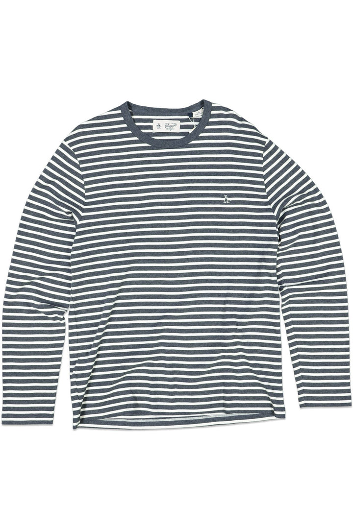 ORIGINAL PENGUIN BRETON STRIP WHITE SHIRT