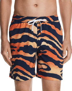 Onia Charles Animal Spray Print Swim Trunks Deep Navy thumbnail 1