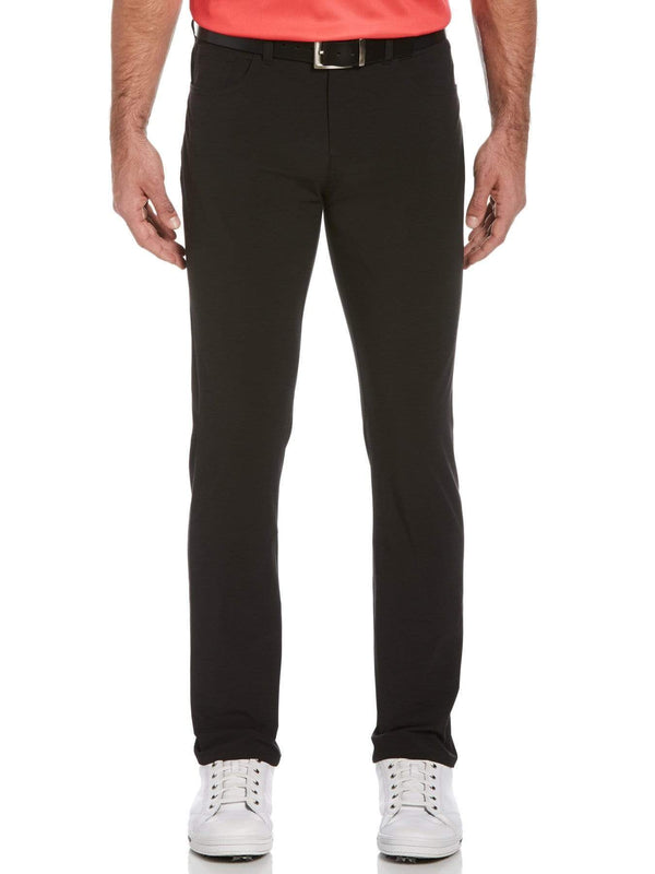 PGA TOUR 5 Pocket Horizontal Texture Golf Pants Size 40 X 32 Black Heather Polyester/Cotton/Elastane | Golf Apparel Shop