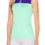 PGA TOUR Beach Glass Mock Neck Quarter Zip Sleeveless Golf Top