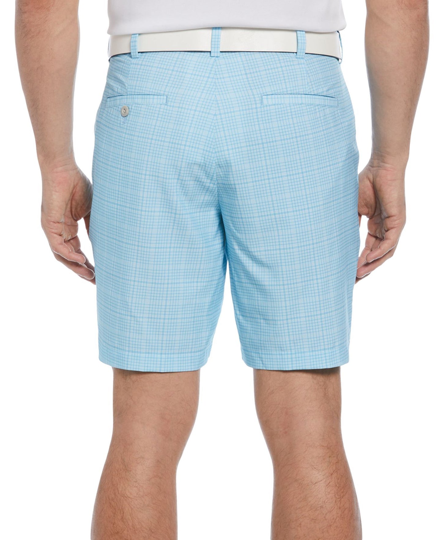 PGA TOUR Check Print Performance 8" Golf Shorts