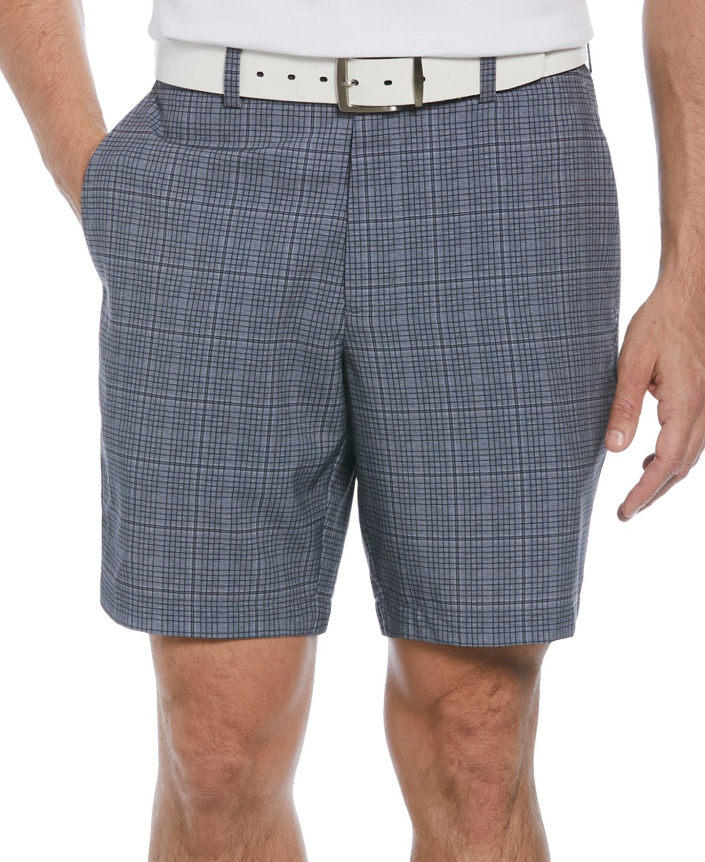 PGA TOUR Check Print Performance 8" Golf Shorts