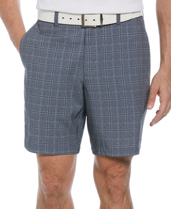 PGA TOUR Check Print Performance 8" Golf Shorts thumbnail 1