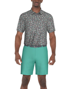 PGA TOUR Classic-Fit Stretch Performance Printed Golf Polo Shirt thumbnail 3