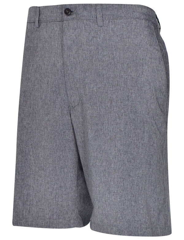 PGA TOUR Heather Flat Front Golf Short with Active Waistband Grey 42