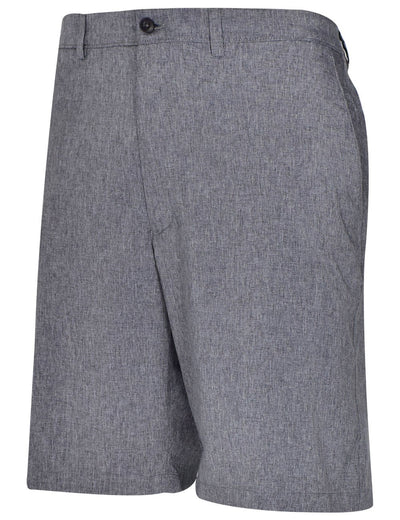 PGA TOUR Heather Flat Front Golf Short with Active Waistband Grey 42