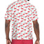 PGA TOUR Men Short Sleeve Performance Flamingo Print Polo Shirt