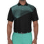 PGA TOUR Stretch Performance Asymmetrical Geo-Print Golf Polo