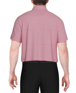 PGA TOUR Textured Stretch Performance Print Polo Shirt thumbnail 2