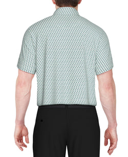 PGA TOUR Textured Stretch Performance Print Polo Shirt thumbnail 2
