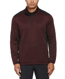 PGA TOUR Two-Tone Space-Dyed Quarter-Zip Golf Pullover thumbnail 1