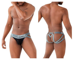 PPU Men's Underwear 2305 Mesh Jockstrap Color Gray thumbnail 1