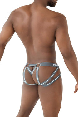 PPU Men's Underwear 2305 Mesh Jockstrap Color Gray thumbnail 3