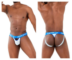 PPU Men's Underwear 2313 Peek-a-boo Jockstrap Color White thumbnail 1