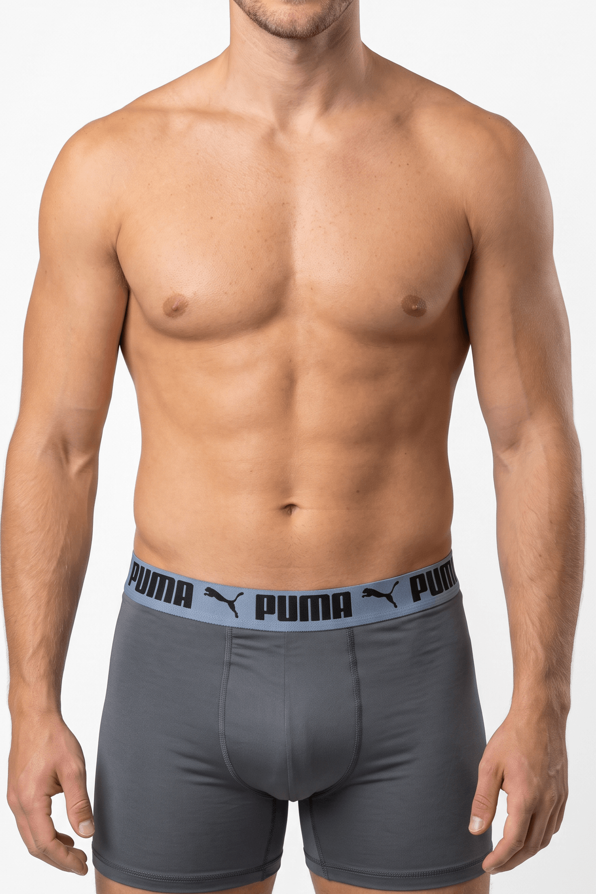 PUMA Gray Boxer Briefs - PUM-XY7M