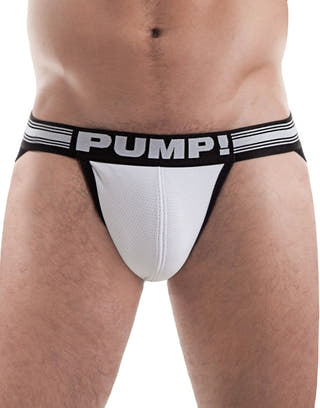 PUMP White Free Fit Low Rise Jock