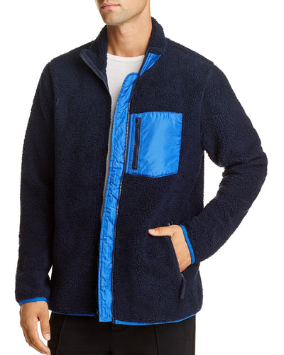 Pacific & Park Sherpa Fleece Jacket Navy/Blue