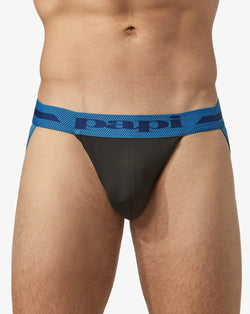 Papi Alloy and Black 2-Pack Microfiber Jockstraps thumbnail 3