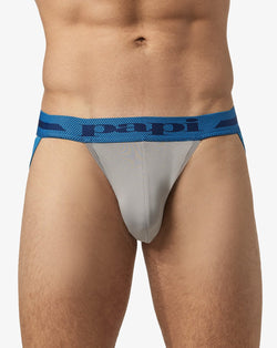 Papi Alloy and Black 2-Pack Microfiber Jockstraps thumbnail 2