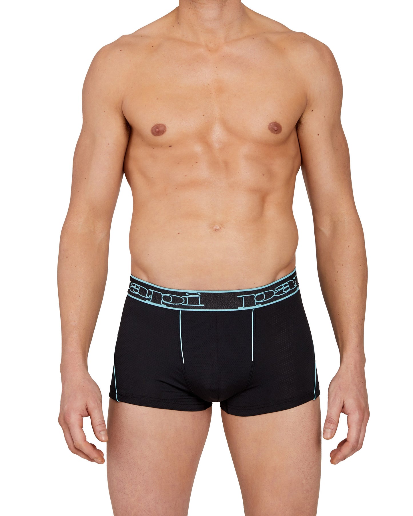 Papi Aqua Splash and black 2-Pack Performance Trunks
