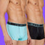 Papi Aqua Splash and black 2-Pack Performance Trunks