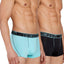 Papi Aqua Splash and black 2-Pack Performance Trunks