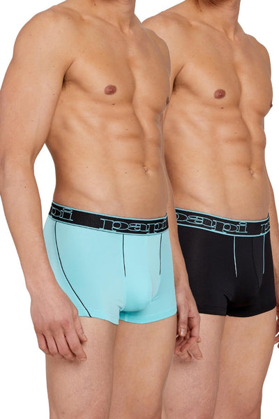 Papi Aqua Splash and black 2-Pack Performance Trunks