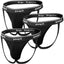 Papi Black 705910-001 3-Pack Rib Jockstraps