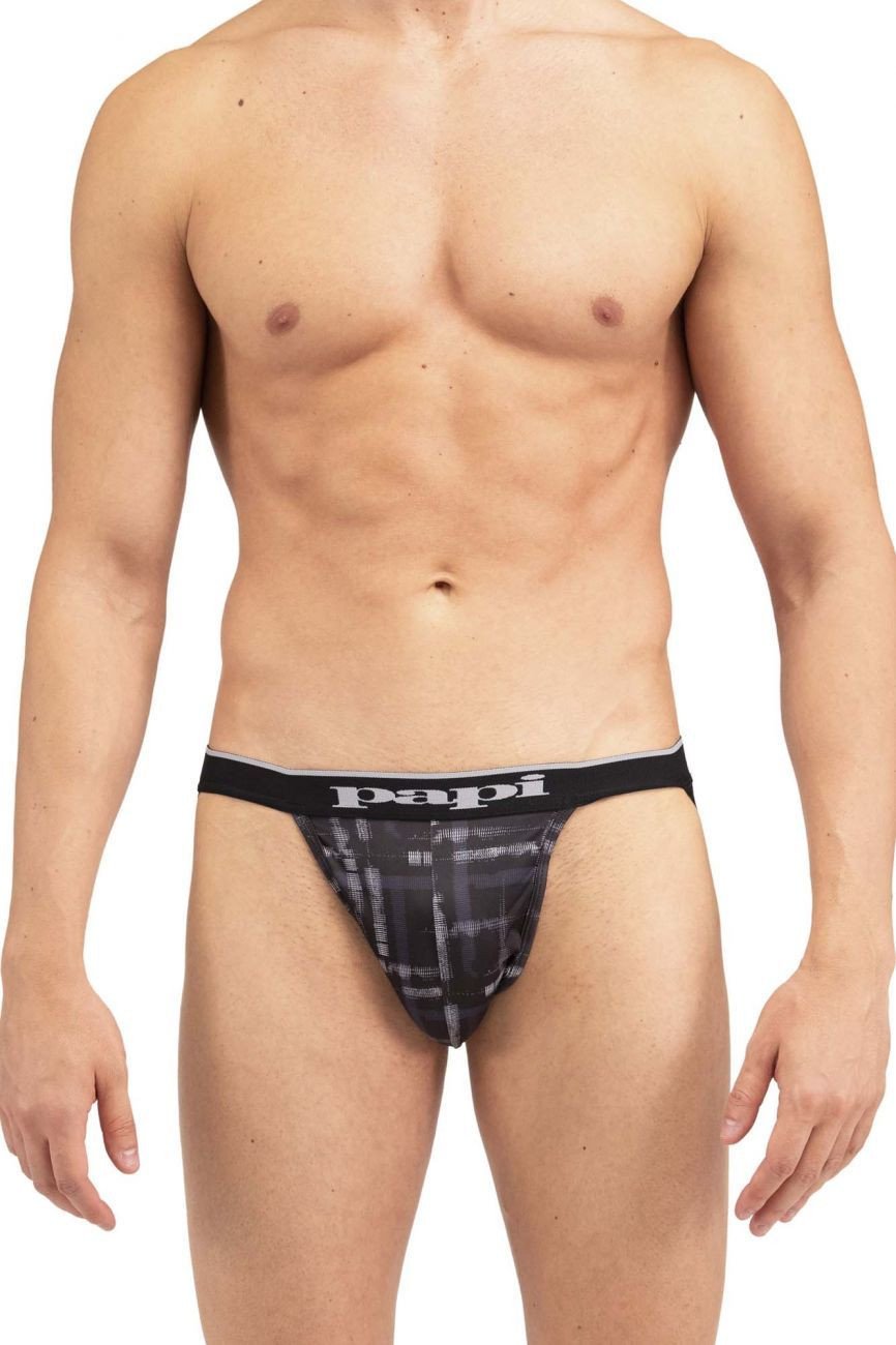 Papi Black And Grey UMPA006 2PK Jockstraps