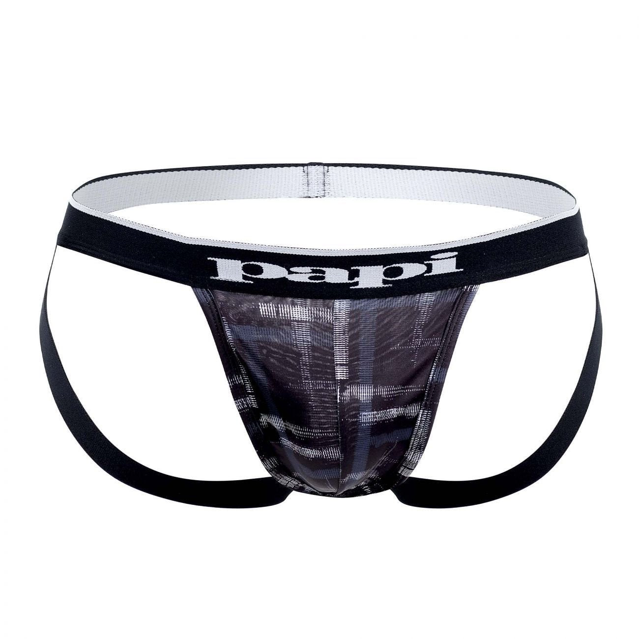 Papi Black And Grey UMPA006 2PK Jockstraps