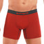 Papi Black/Red Microflex Pencil Stripe Boxer Brief