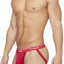 Papi Black Red Turquoise 705910-999 3-pack Rib Jockstraps