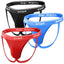 Papi Black Red Turquoise 705910-999 3-pack Rib Jockstraps