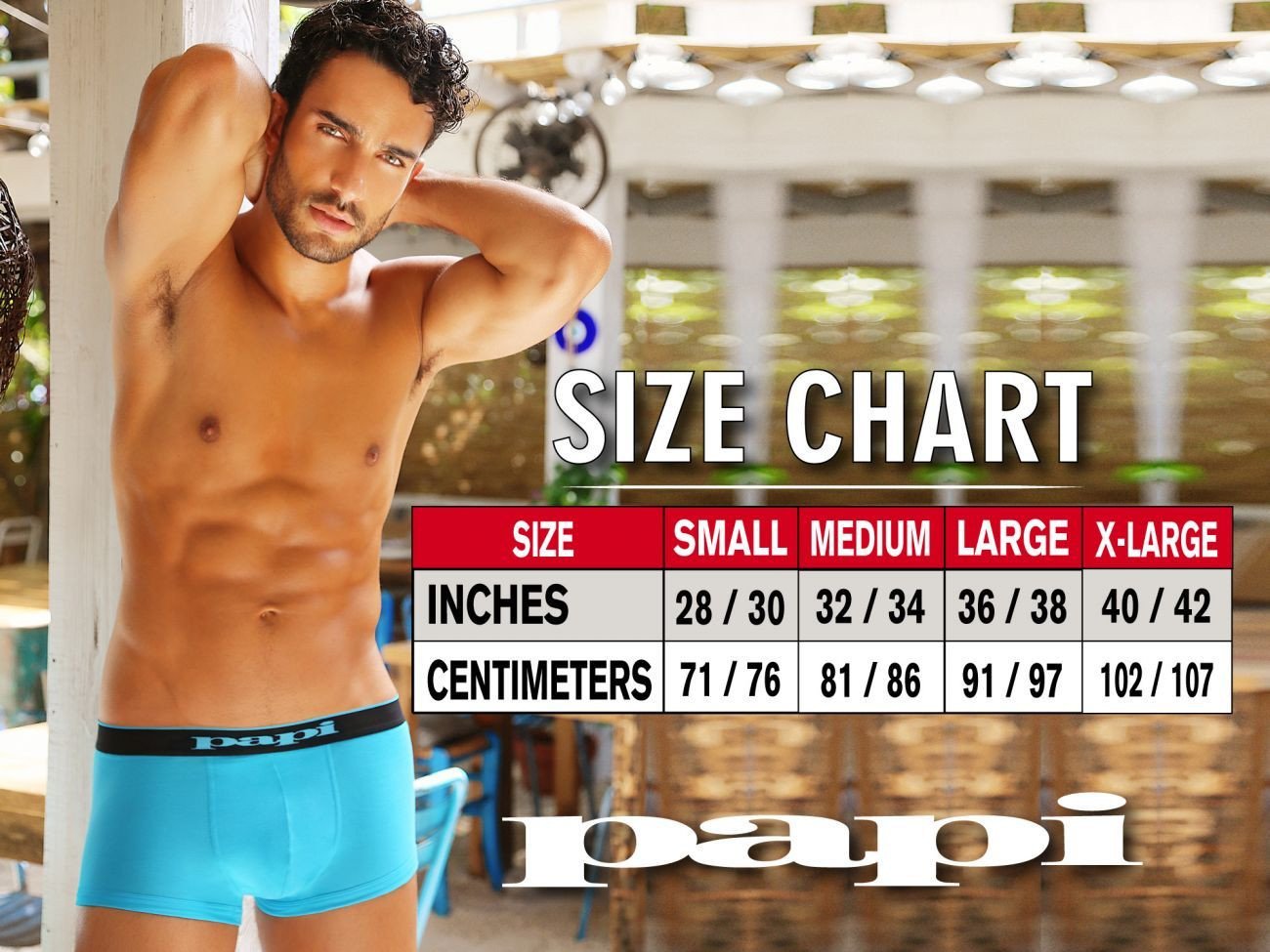 Papi Blue 554568-400 Feel It Brazilian Trunk