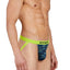 Papi Lime Glitch Print Jock