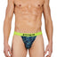 Papi Lime Glitch Print Jock