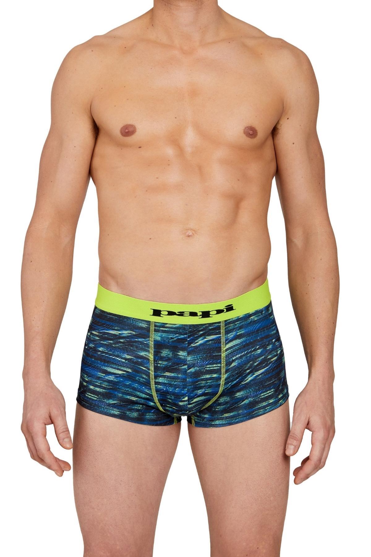 Papi Lime Glitch Print Microfiber Trunk
