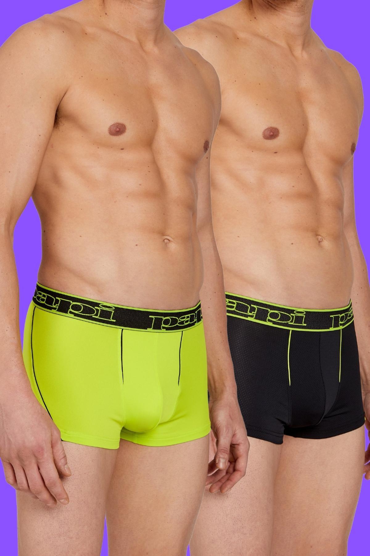 Papi Lime Punch and Black 2-Pack Performance Trunks