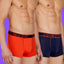 Papi Tomato and Maritime Blue 2-Pack Performance Trunks
