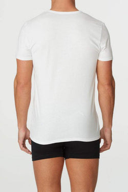 Parker & Max White Micro Luxe Crew-Neck T-Shirt thumbnail 3