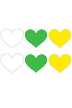 Peekaboos Neon Heart Pasties thumbnail 2