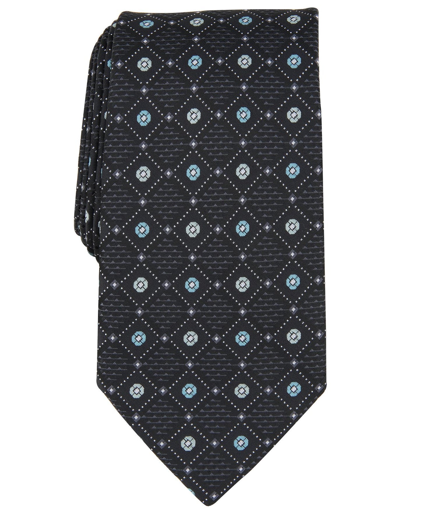 Perry Ellis Laytone Diamond Medallion Tie