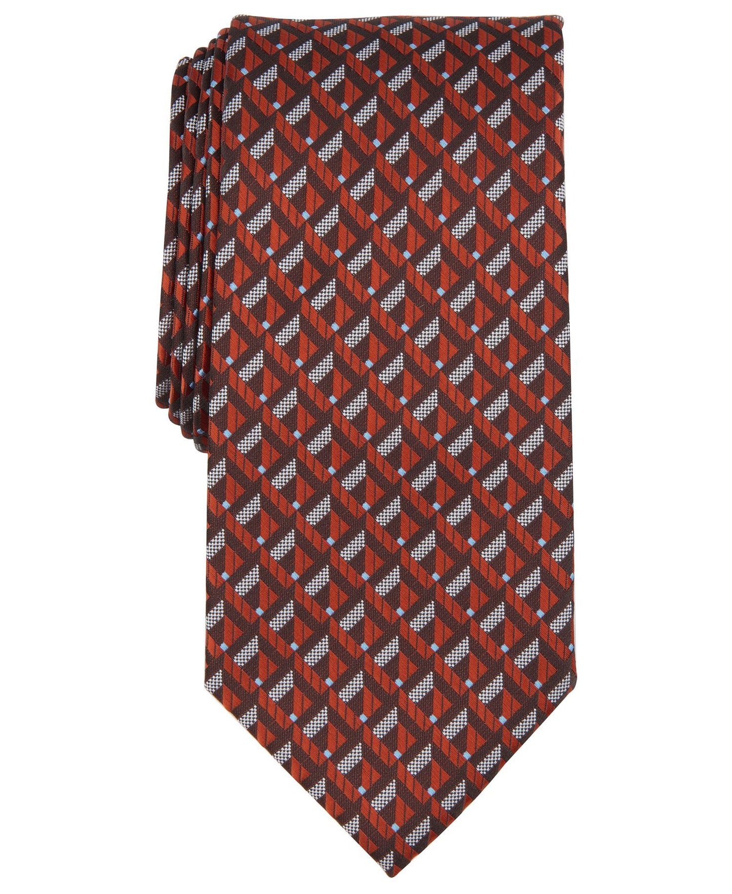 Perry Ellis Leray Grid-Print Tie