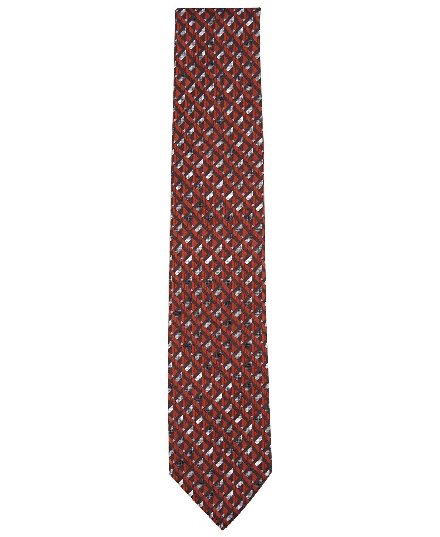Perry Ellis Leray Grid-Print Tie