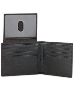 Perry Ellis Portfolio Faux - Leather Trifold Passcase Wallet Blk thumbnail 4